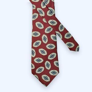 Vintage Harvard Cooperative Society red 100% silk tie